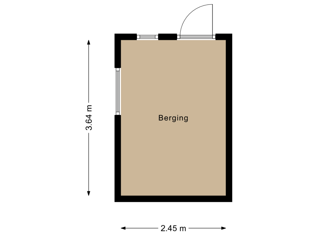 Bekijk plattegrond van Berging van 't Holweg 19