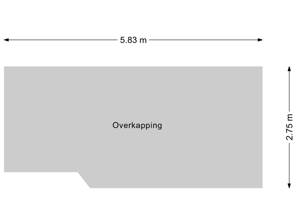 Bekijk plattegrond van Overkapping van 't Holweg 19