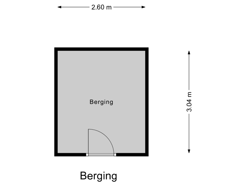 View floorplan of Berging of Garsteland 11