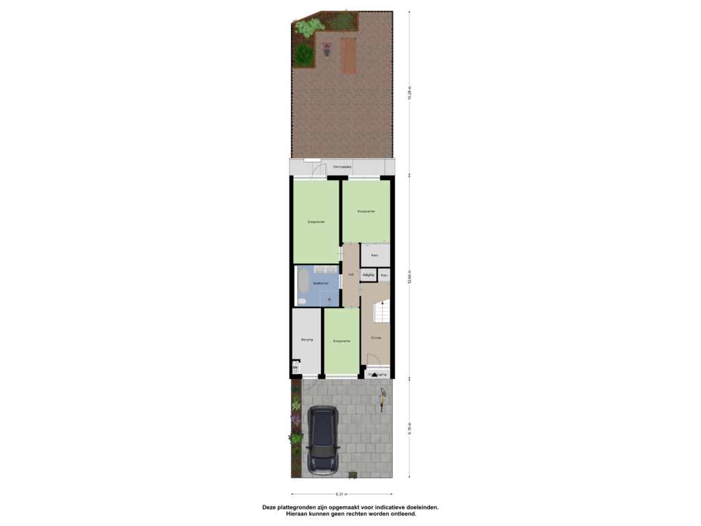 View floorplan of Begane Grond tuin of Tjalk 5