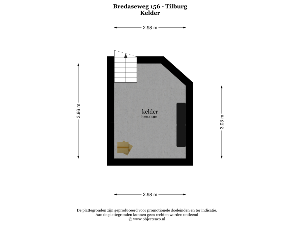 Bekijk plattegrond van KELDER van Bredaseweg 156