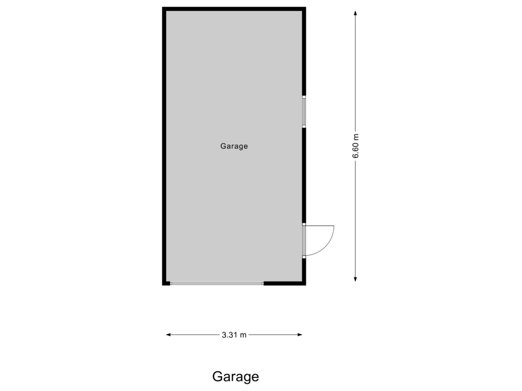 View floorplan of Garage of Burgemeester van Oordtstraat 15