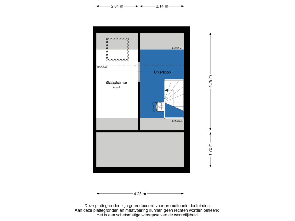 Bekijk plattegrond van Zolder van Dr. A. Vondelingstraat 12