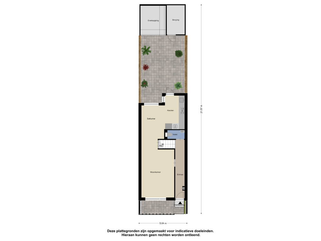 View floorplan of Begane Grond Tuin of Loenensestraat 179