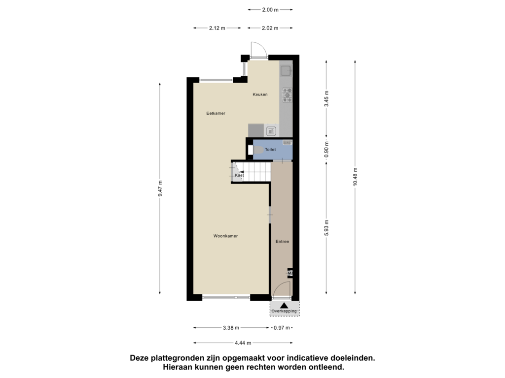 View floorplan of Begane Grond of Loenensestraat 179