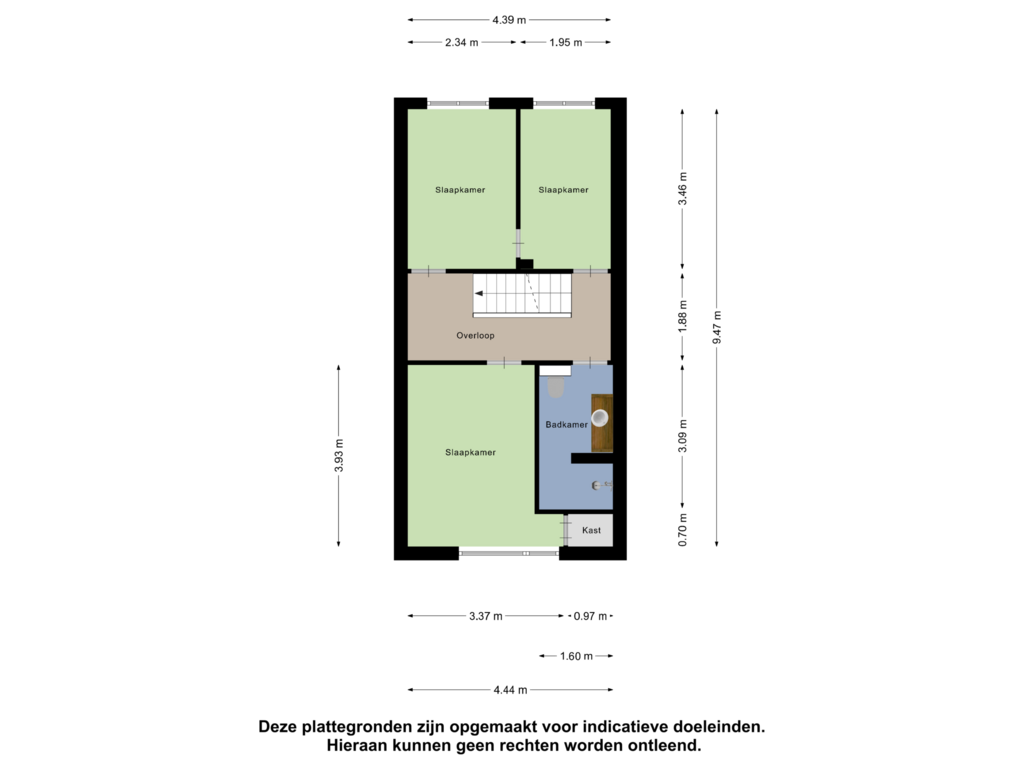 View floorplan of Eerste Verdieping of Loenensestraat 179