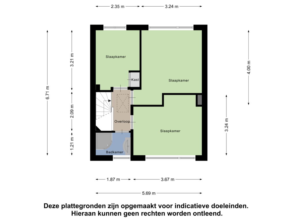 Bekijk plattegrond van Eerste Verdieping van Heinsiusstraat 76