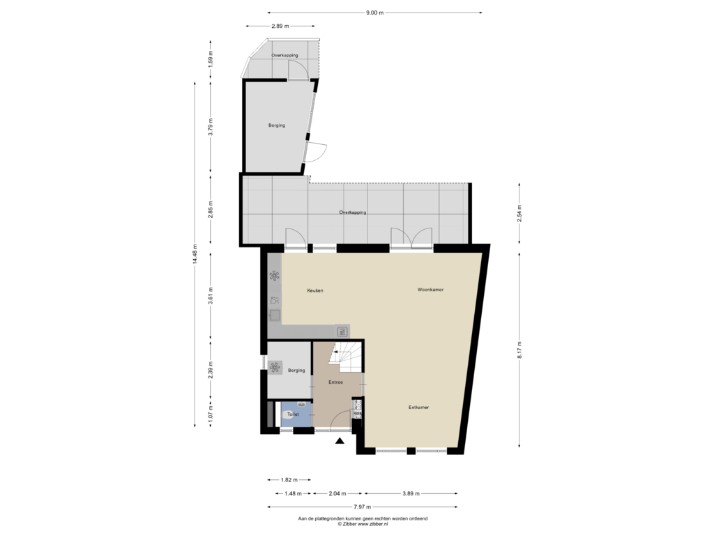 Bekijk plattegrond van Begane Grond van Vestesingel 108