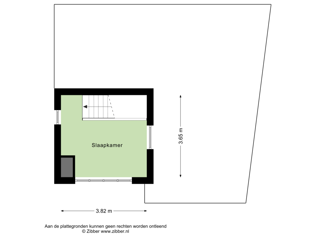 Bekijk plattegrond van Tweede Verdieping van Vestesingel 108