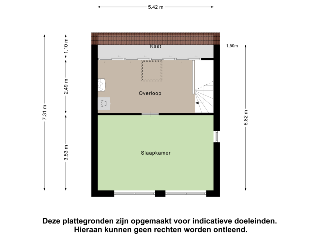 View floorplan of Tweede Verdieping of Desertosingel 65