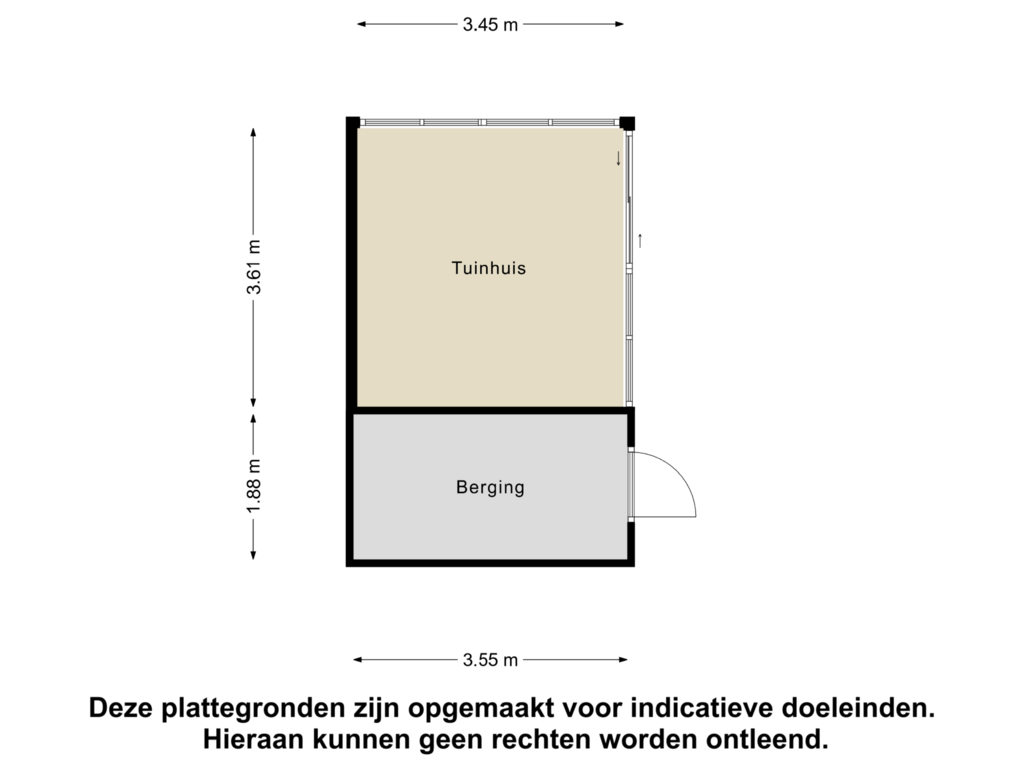 View floorplan of Tuinhuis of Desertosingel 65