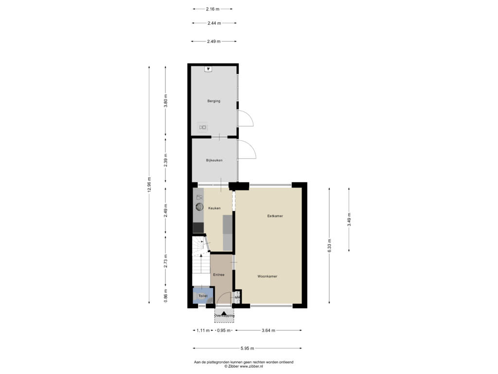 View floorplan of Begane Grond of Swartenhondtstraat 5