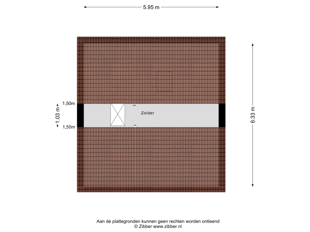 View floorplan of Tweede Verdieping of Swartenhondtstraat 5