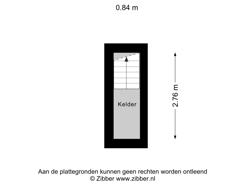 View floorplan of Kelder of Swartenhondtstraat 5