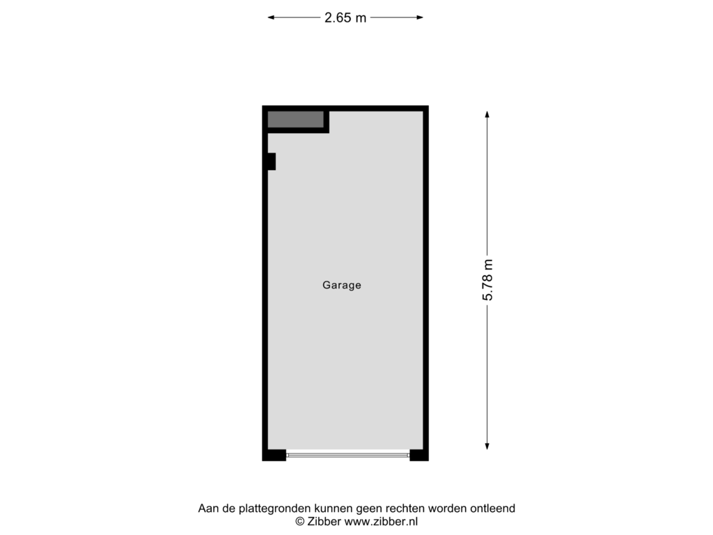 View floorplan of Garage of Swartenhondtstraat 5