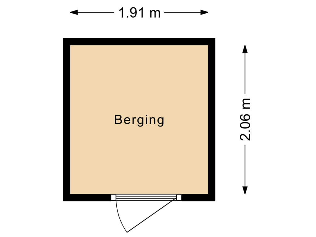 View floorplan of Berging of Claus Sluterweg 249