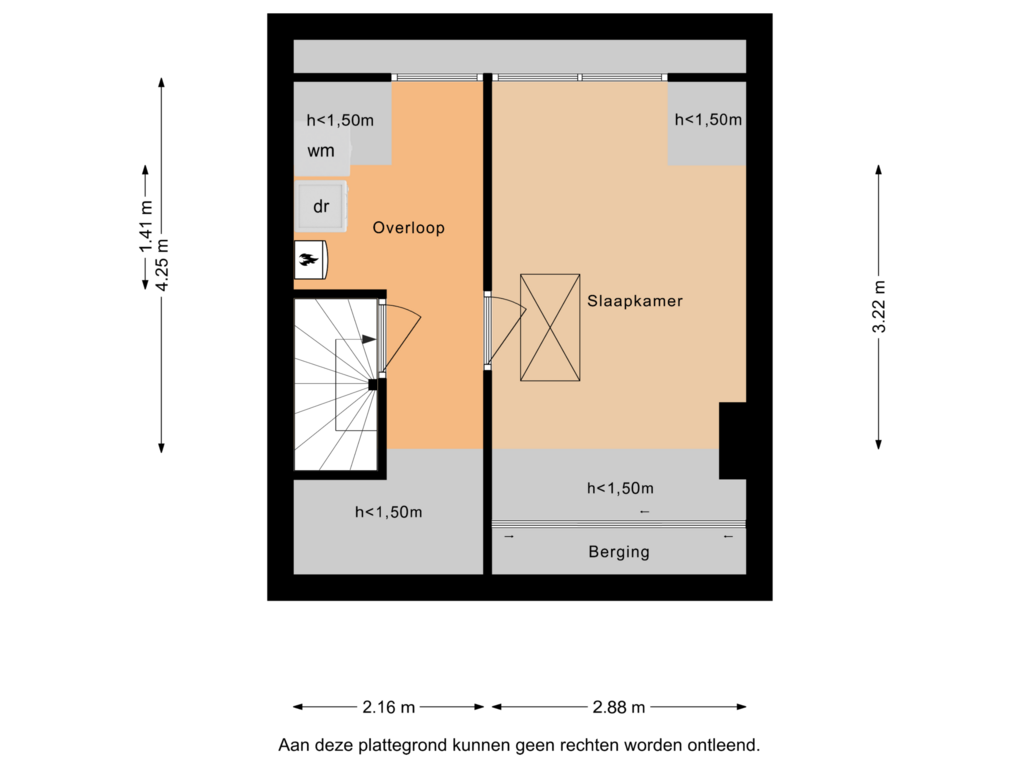 Bekijk plattegrond van Tweede verdieping van Knoppertkamp 31