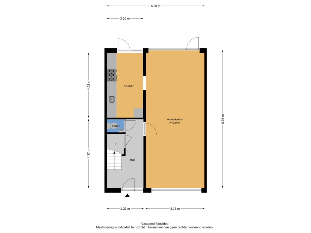 Bekijk plattegrond van Begane grond van Lankforst 3307