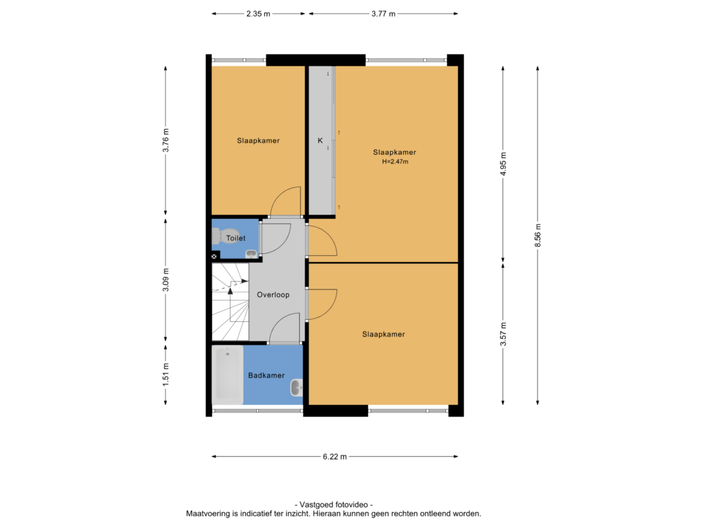 Bekijk plattegrond van 1e verdieping van Lankforst 3307