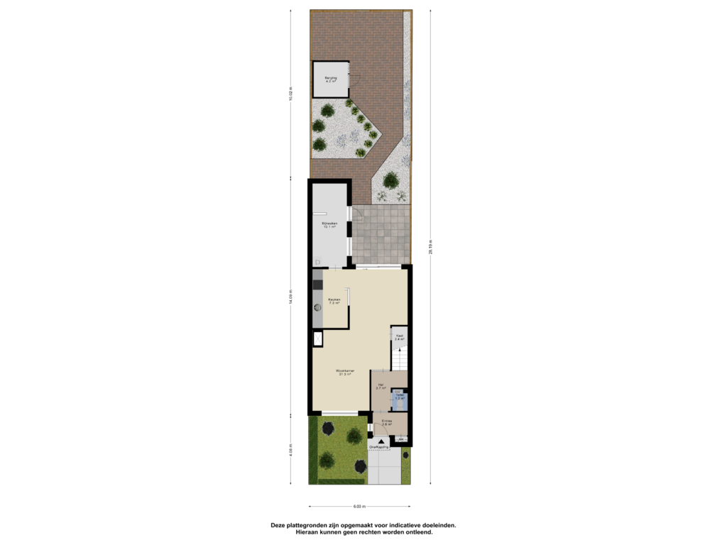 View floorplan of Begane Grond Tuin of Gildeweg 4