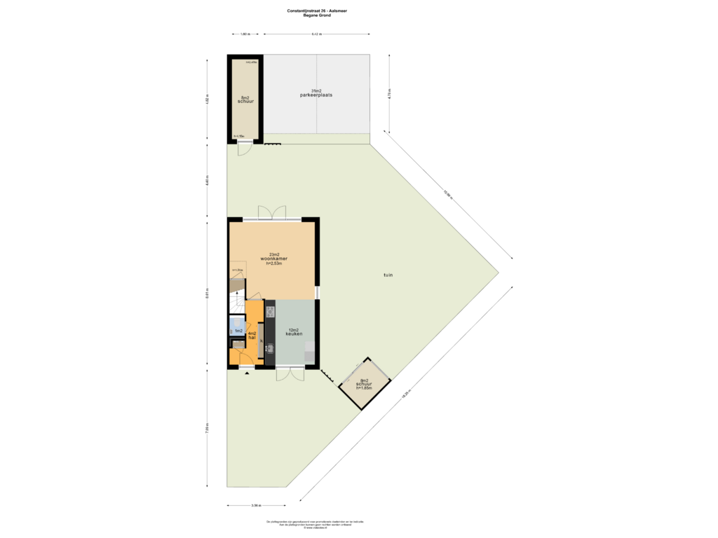 Bekijk plattegrond van TUIN van Constantijnstraat 26