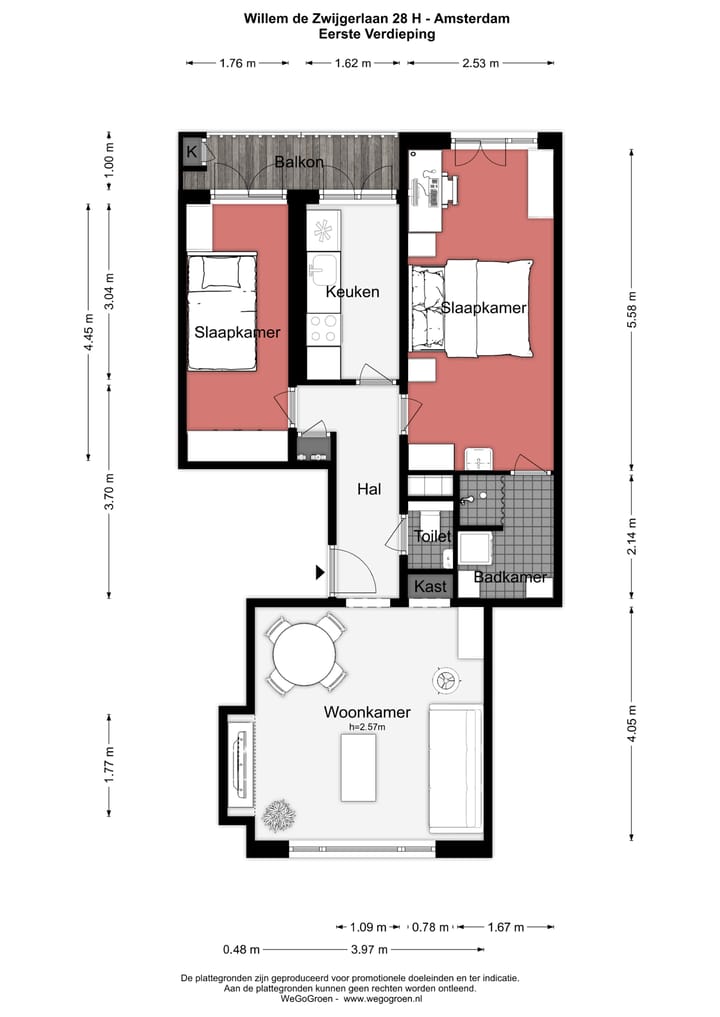 Foto 40 van Willem de Zwijgerlaan 28-H