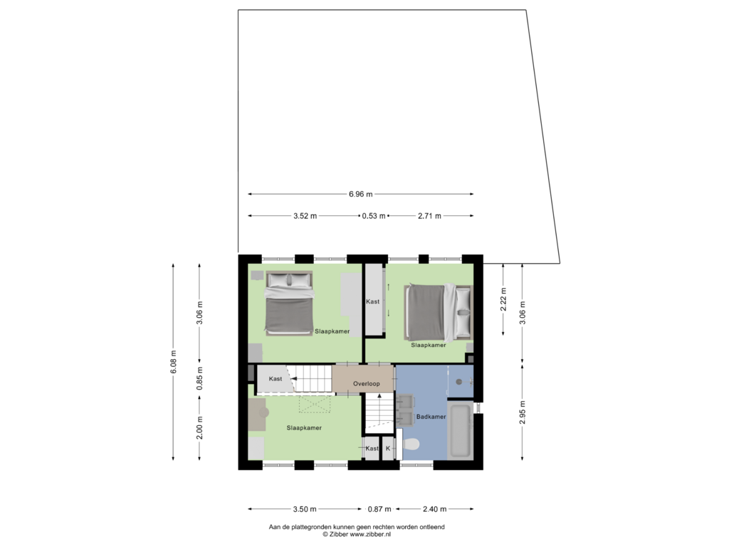 Bekijk plattegrond van Eerste verdieping van Bernard Vrienslaan 7