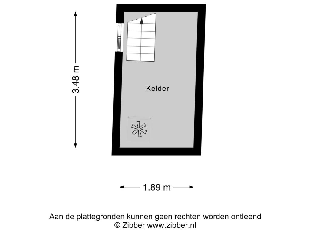 View floorplan of Kelder of Stationsstraat 20