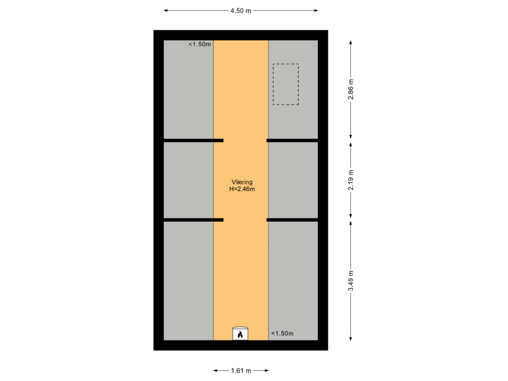 View floorplan of Vliering of Willeskop 140