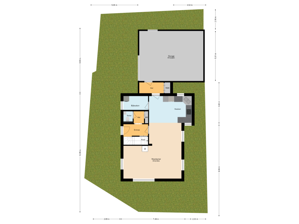 View floorplan of Situatie of Willeskop 140