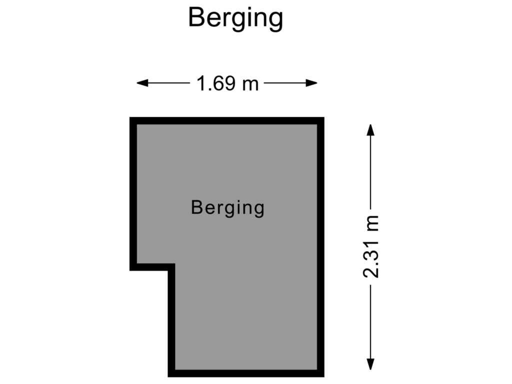 Bekijk plattegrond van Berging van Claus Sluterweg 205