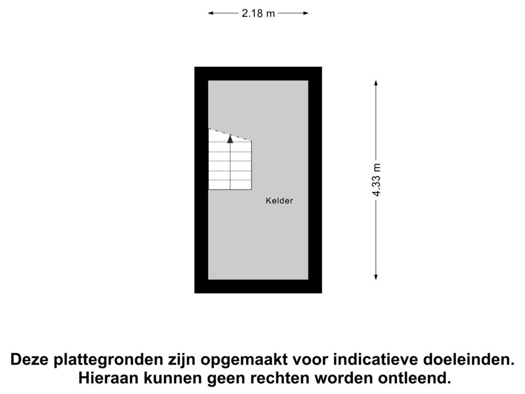 View floorplan of Kelder of Bachlaan 22