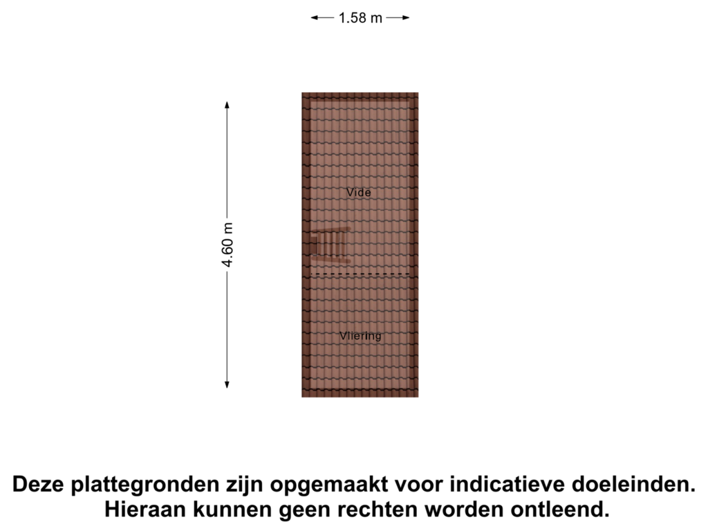 View floorplan of Vliering of Piet Heinstraat 63