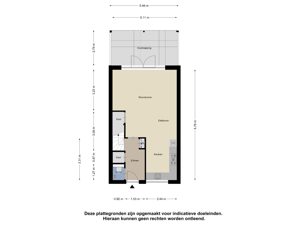 Bekijk plattegrond van Begane Grond van Meester J van Dolderenstraat 13