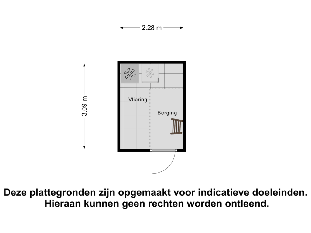 Bekijk plattegrond van Berging van Meester J van Dolderenstraat 13