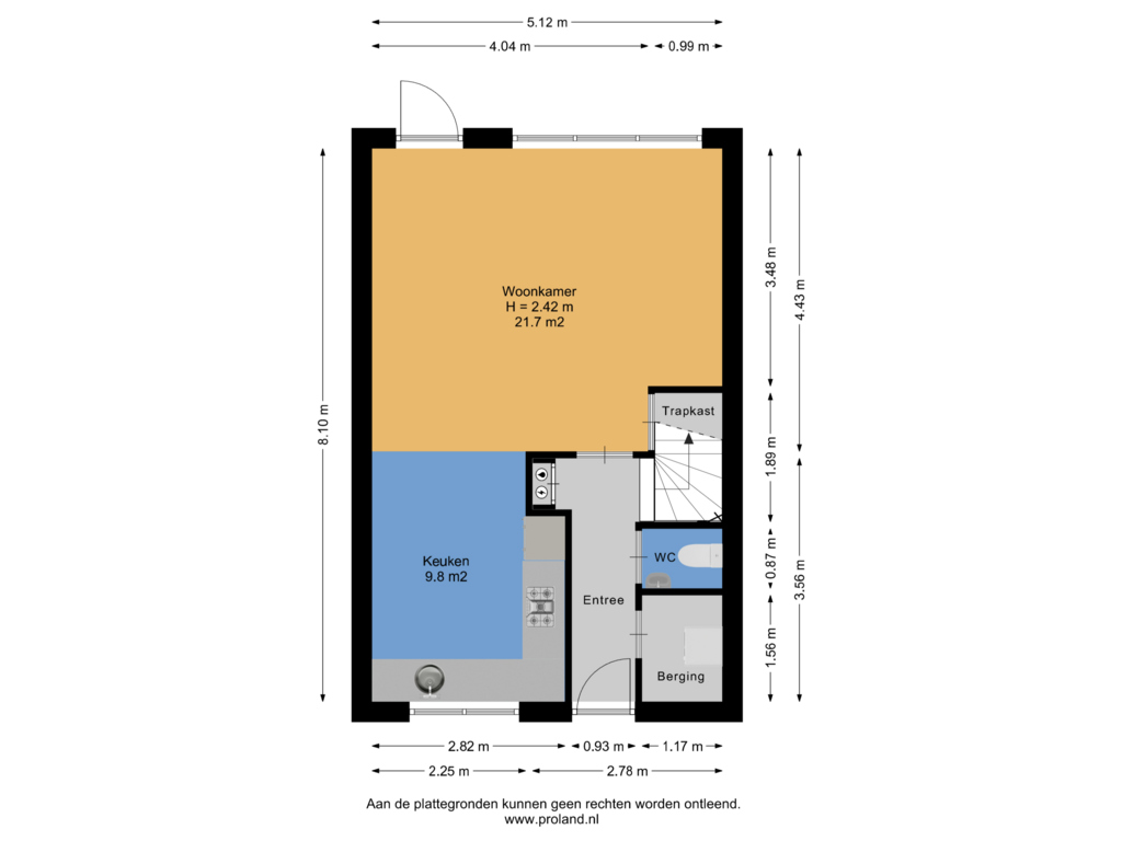 View floorplan of Begane Grond of Westerstukken 29