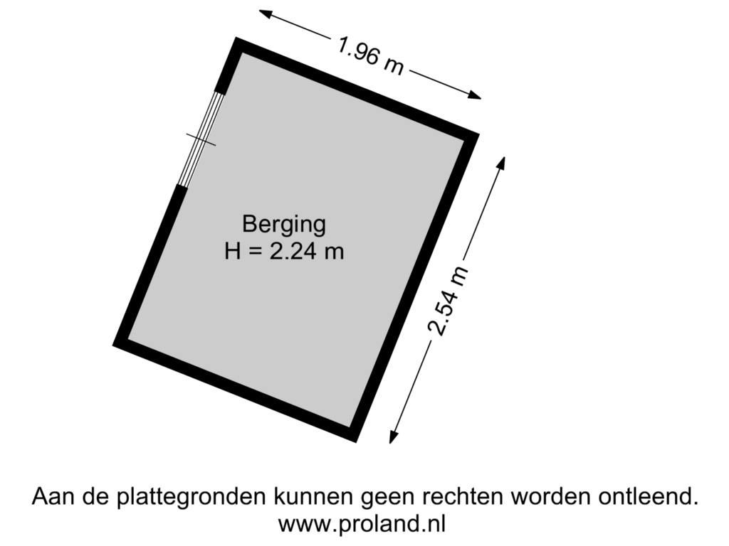 View floorplan of Berging of Westerstukken 29