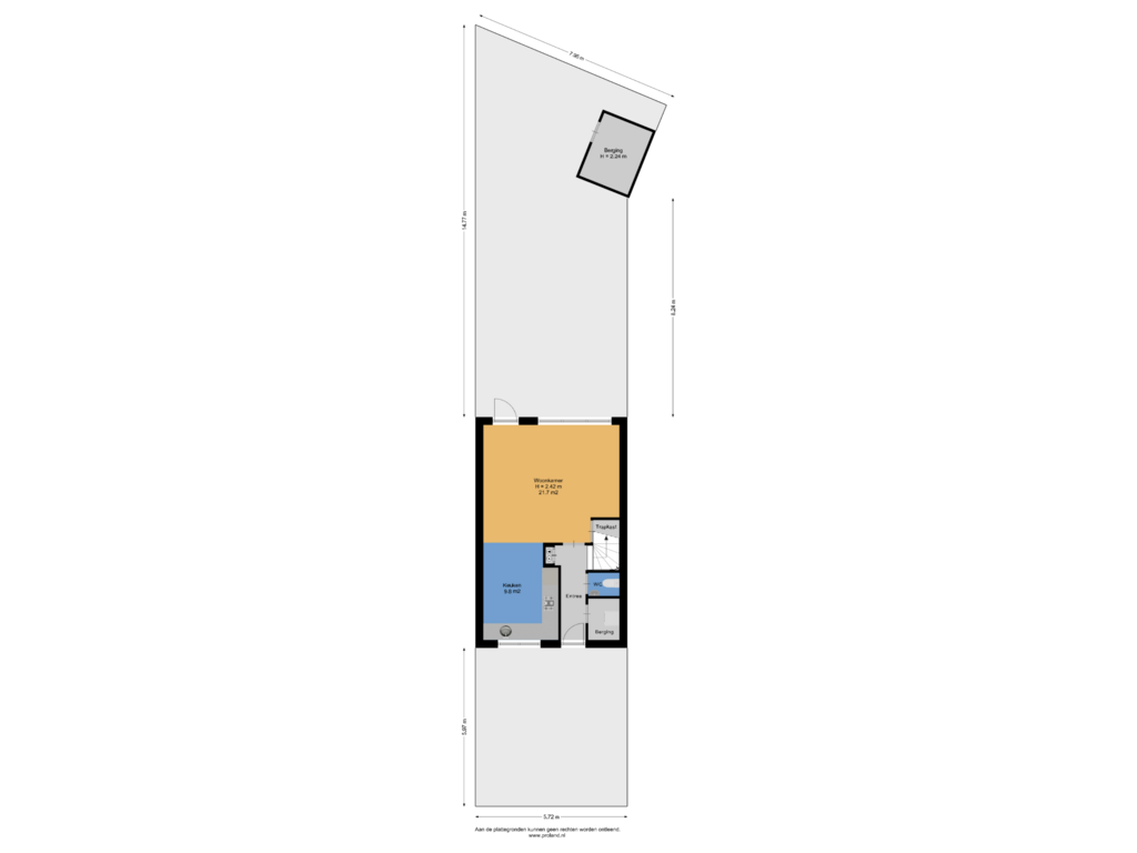 View floorplan of Begane Grond Met Kavel of Westerstukken 29