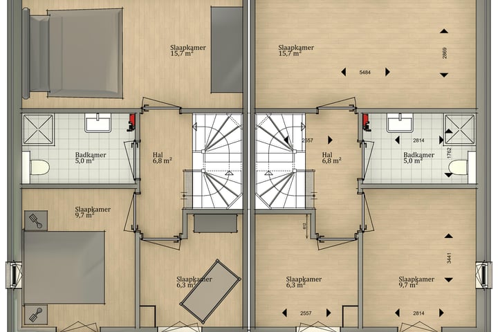 Bekijk foto 5 van Type B | Halfvrijstaand (Bouwnr. 03 type B1)