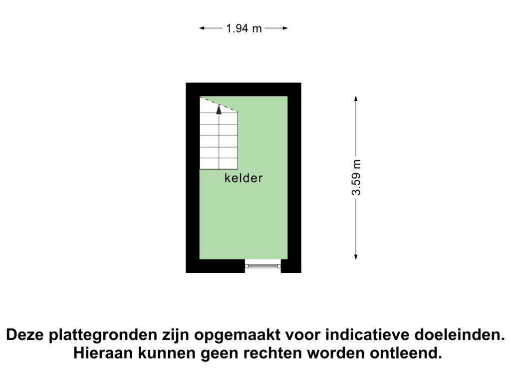 Bekijk plattegrond van Kelder van Riouwstraat 10