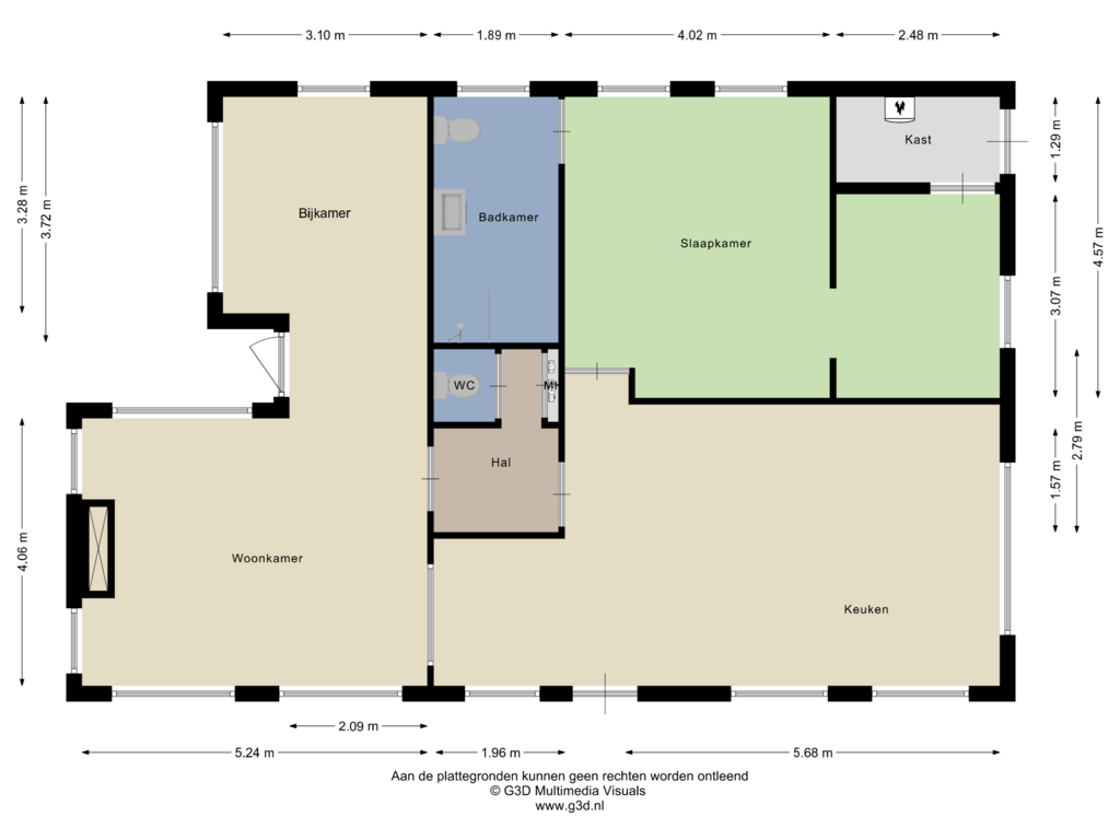 Bekijk plattegrond van Bg van Oekelsbos 7