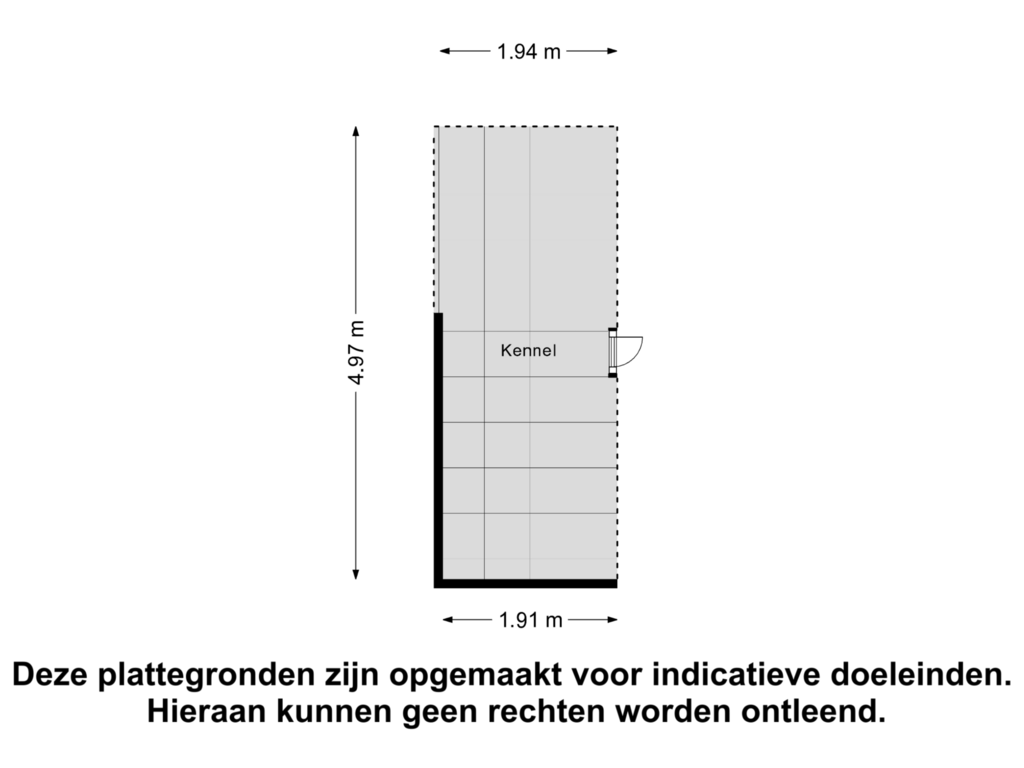 Bekijk plattegrond van Kennel van Bommelskoussedijk 40