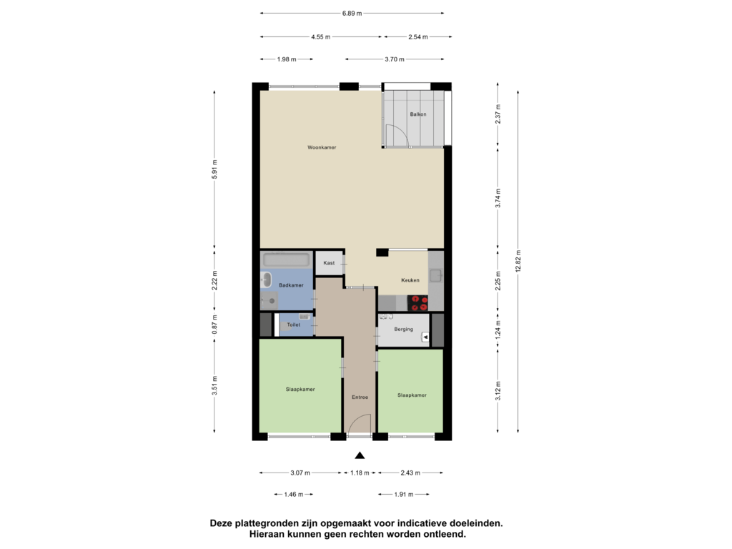 Bekijk plattegrond van Appartement van Gaanderij 19