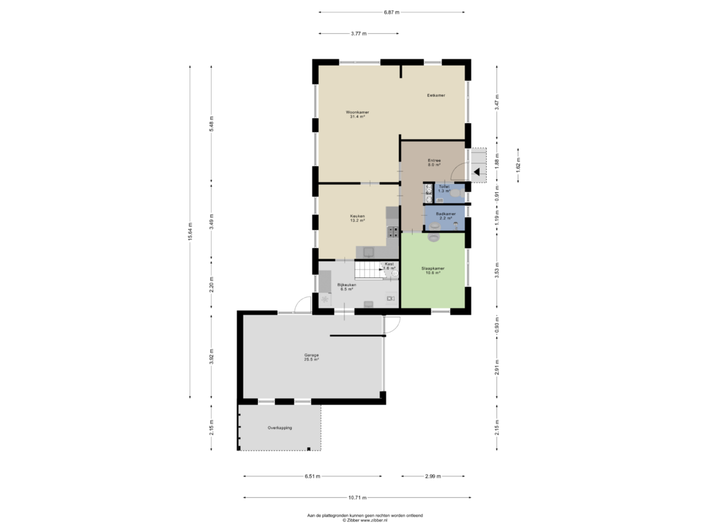 Bekijk plattegrond van Begane Grond van Colpende 21