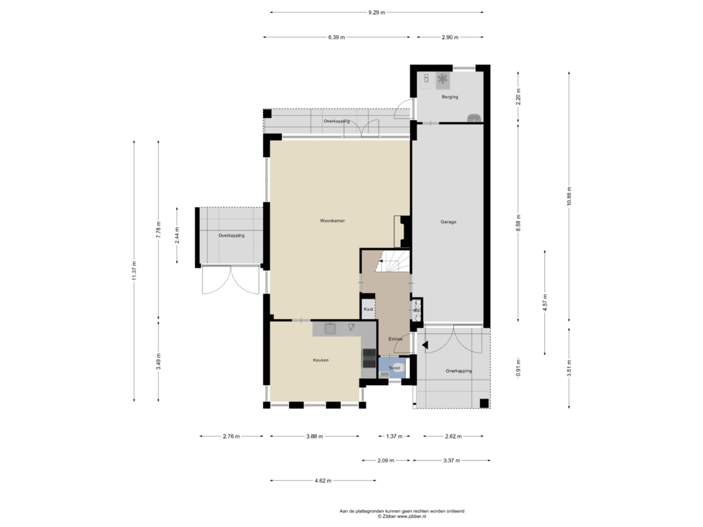 Bekijk plattegrond van Begane Grond van Wagnerpad 13