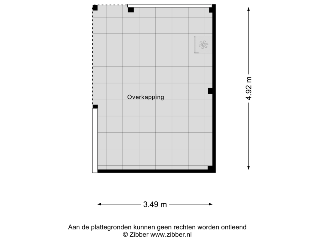 Bekijk plattegrond van Overkapping van Wagnerpad 13