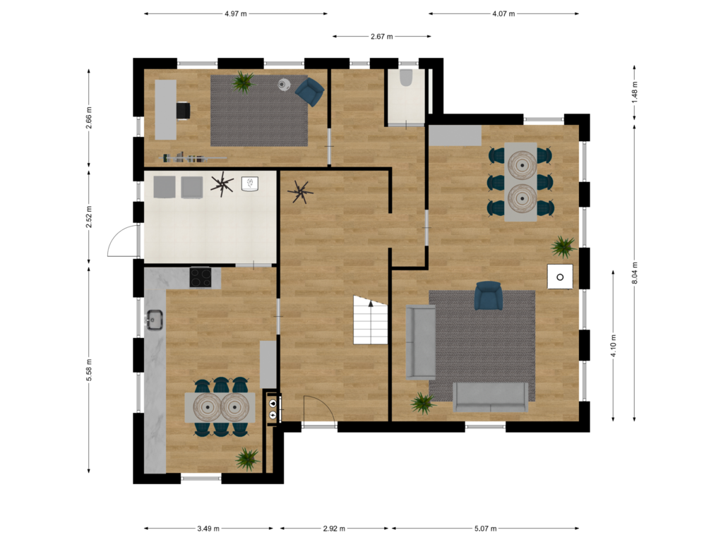 Bekijk plattegrond van First floor van Dorpsstraat 11