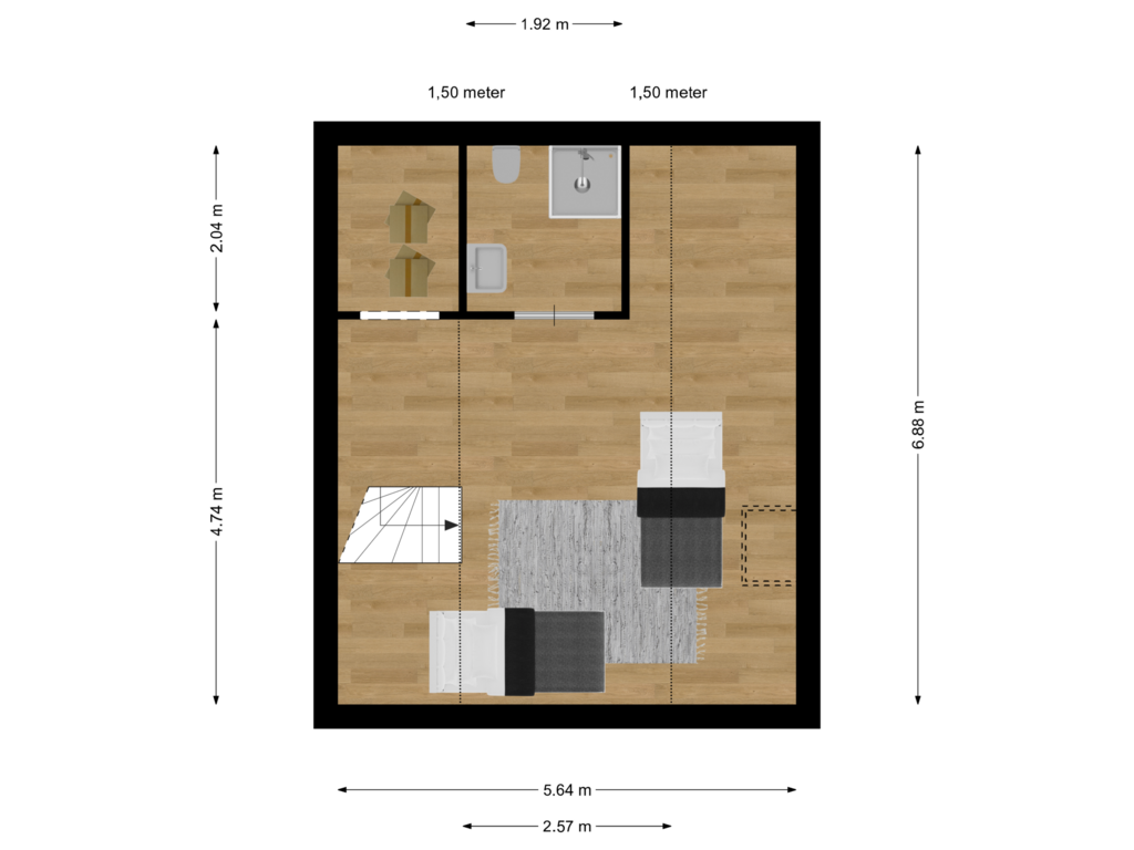 Bekijk plattegrond van Bij gebouw verd van Dorpsstraat 11