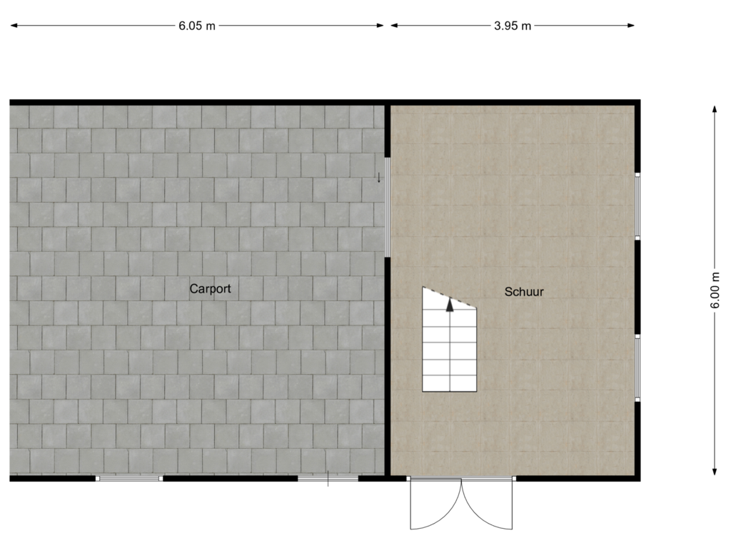 Bekijk plattegrond van Kapschuur van Dorpsstraat 11