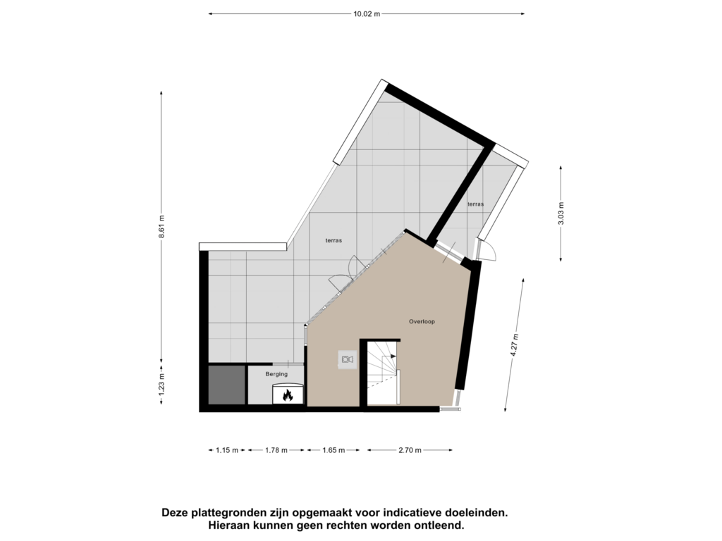 Bekijk plattegrond van Tweede Verdieping van Schönbergstraat 18